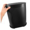 Alipis Narrow Trash Can with Press Lid Plastic Bathroom Bin Odor-Sealing Space-Saving Garbage Container for Kitchen Bedroom Office Home view 4