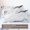 GKPLY Marble Comforter SetNordic Gray Duvet Cover King, Simple Marble Bedding with 2 Pillowcases, Duvet Cover with Zipper, 3 Pieces, Reversible Bedding Set view 4