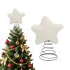 Yosoo Health Gear Christmas Tree Topper Star, Plush Holiday Decoration, Festive Xmas Home Ornament (Beige) view 4