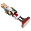 LUOZZY Lighted Musical Nutcracker Soldier Figurine with Led and Music 15.7" Traditional Christmas Holiday Decoration for Winter Festival view 3