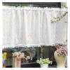 DJJSDMY Short Curtains Cotton Daisy Curtains Curtain Floral Tassel for Kitchen Bedroom Room Window Cabinet(Color-08,W140XH45cm) view 4