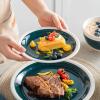 16 Piece Color Stoneware Tableware Set with Dinner Dessert Plate Cereal Pasta Bowl for 4 Person view 4