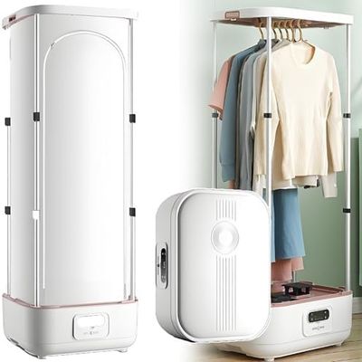 Collapsible Automatic Ironing Machine, 900W Turbo Steam, Quick Drying for Up to 10kg Clothes, Odor Elimination, Save 80% Time