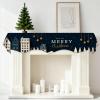 Nuxovilar Christmas House Mantel Scarf Cover Polyester 19x79 in view 1