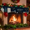 Nuxovilar Christmas House Mantel Scarf Cover Polyester 19x79 in view 4