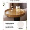LumaGrove Adjustable Couch Arm Tray, Wooden Sofa Armrest Tray Round Armrest Organizer Tray, Couch Armrest Clip-on Table for Drinks/Remote Control/Snacks Holder(White) view 2