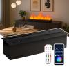 3D Water Vapor Fireplace, Recessed Electric Atomizing Fireplace With 9 Adjustable Flame | APP+Remote Control, Vapor Fireplace Support Auto Water Inlet/Outlet &Water Mist Touchable 180cm/70in view 1