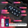 3D Water Vapor Fireplace, Recessed Electric Atomizing Fireplace With 9 Adjustable Flame | APP+Remote Control, Vapor Fireplace Support Auto Water Inlet/Outlet &Water Mist Touchable 180cm/70in view 4