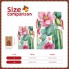 GZXDZSY Succulent Rose Print Extra Large Christmas Burlap Drawstring Reusable Gift Bags With Cards view 4