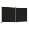 2-Panel Foldable Room Divider Screen with Breathable Fabric for Privacy, Sunlight Filtering, and Versatile Space Separation view 2