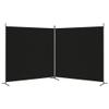 2-Panel Foldable Room Divider Screen with Breathable Fabric for Privacy, Sunlight Filtering, and Versatile Space Separation view 4