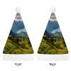 PNHDGBO Switzerland Alps Santa Hat Christmas Hats with Comfort Lining & Plush Brim Xmas Hat Cap for Holiday Festive Party Favors view 3