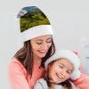PNHDGBO Switzerland Alps Santa Hat Christmas Hats with Comfort Lining & Plush Brim Xmas Hat Cap for Holiday Festive Party Favors view 4