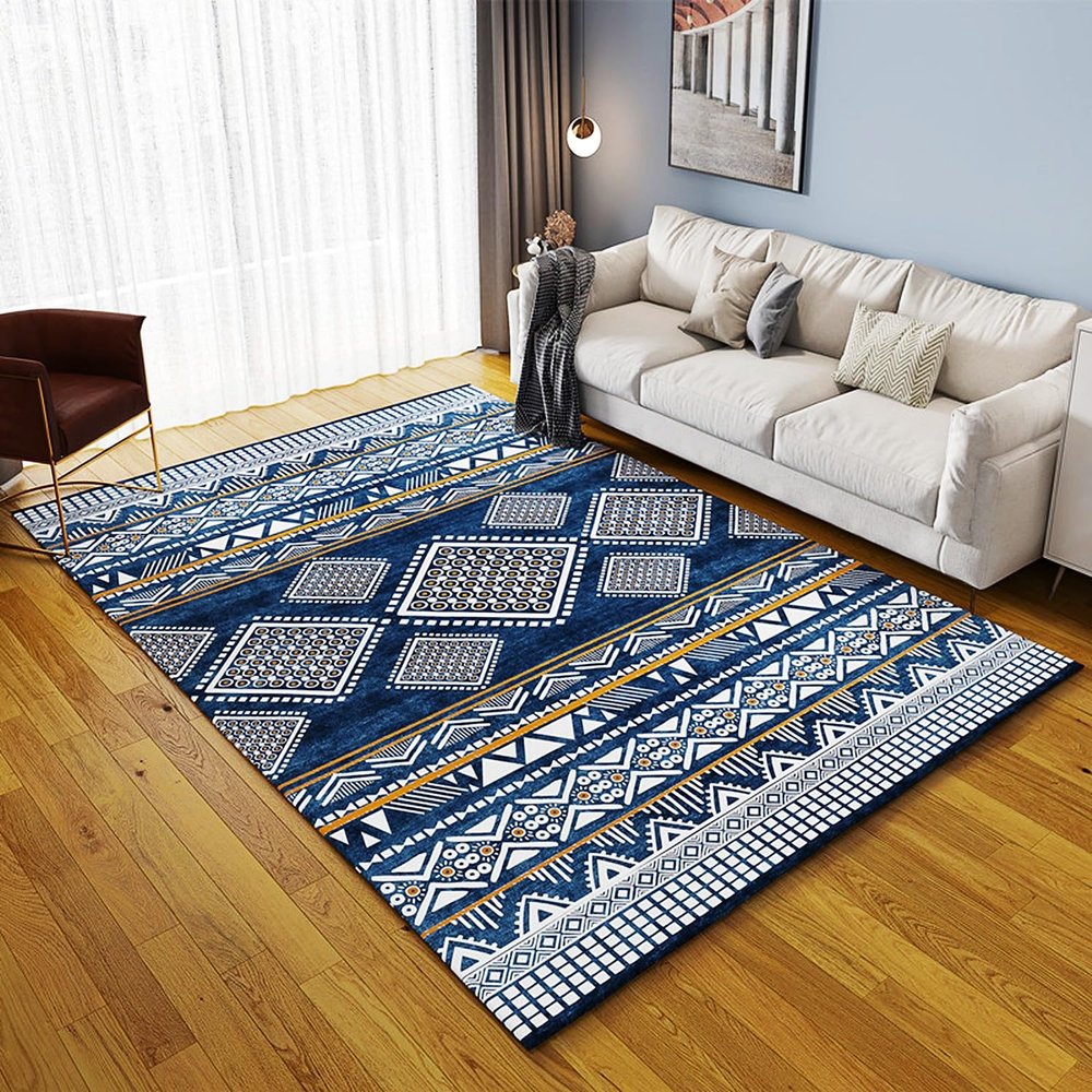 Heated Floor Mat Under Desk for Foot Warmer, Electric Heated Carpet Area Rug, Adjustable Temperature Electric Heating Pad Floor Heaters for Living Room Study Bedroom Office(D,200x250cm)