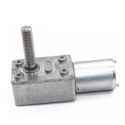 FFYTRGQWU Worm Gear DC Reducer Electronic Starter with M8 Threaded Shaft Reversed CW/CCW Self Locking Packaged 6V 18rpm