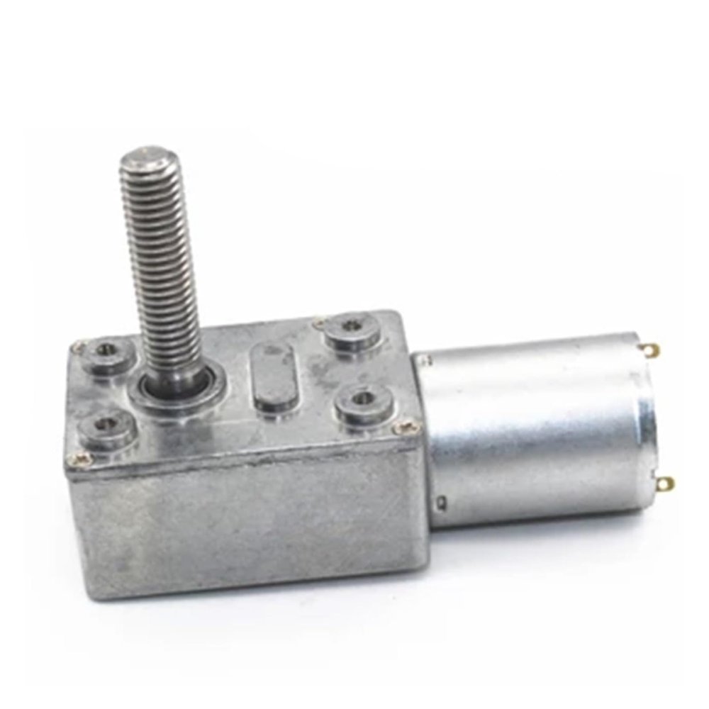 FFYTRGQWU Worm Gear DC Reducer Electronic Starter with M8 Threaded Shaft Reversed CW/CCW Self Locking Packaged 6V 18rpm