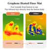 Electric Heating Carpet Heated Area Rugs, Heated Floor Mat Electric Heating Pad, Floor Heaters Foot Warmer Under Desk w/Adjustable Temperature & Timer(K,200x300cm) view 4