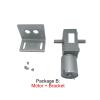 FFYTRGQWU 12V Volt DC Worm Gear Double Shaft Electronic 24V Reversed Reduction Self-Lock JGY370 Package B 6V 150rpm view 3