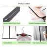 12 Pcs Hanging Fully Enclosed Clothes Covers - Thickened Washable Transparent Zippered Storage For Suits & Coats(Medium) view 3