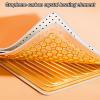 GUAWJRZDP Heated Floor Mat, Carbon Crystal Heated Carpet, Electric Heating Area Rug, Heating Carpet with Adjustable Temperature/Timer, Floor Mat for Office and Home(Color1,200x200cm/78.7x78.7'') view 4