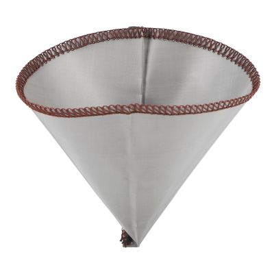 Cryfokt Reusable Stainless Steel Coffee Filter, Cone Shaped Design, Suitable for Double Mesh Liner, Large Capacity Pour Over Coffee Dripper, Coffee Pot, Tumbler, Mug (L for 3 to 4 Cups)