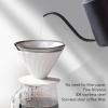 Cryfokt Reusable Stainless Steel Coffee Filter, Cone Shaped Design, Suitable for Double Mesh Liner, Large Capacity Pour Over Coffee Dripper, Coffee Pot, Tumbler, Mug (L for 3 to 4 Cups) view 3