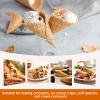 20Pcs Large Cream Horn Molds, 4.8 Inch Stainless Steel Baking Cones, Non-Stick Cream Horn Cones Tubes, Roll Horn Forms, Croissant Cones Moulds for Baking, Conical Molds for Danish Pastry Cannoli view 3