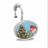 Shower Curtain Hooks Set of 12 Winter Snowflake Snowman Christmas Tree Decorative Rings for Bathroom Stainless Steel Rustproof Roller Shower Curtain Hangers for Bathtub view 1