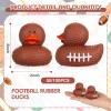 Deekin 100 Pcs Football Rubber Ducks 2 Inch Party Favors Team Events view 2