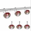 Shower Curtain Hooks Set of 12 Winter Snowman Christmas Trees Gift Plaid Decorative Rings for Bathroom Stainless Steel Rustproof Roller Shower Curtain Hangers for Bathtub view 2