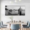 24"x 48" Canvas Wall Art turret along old san juan wall puerto rico puerto Framed Pictures Painting Prints Large Black and White Wall Art for Living Room Bedroom Abstract Home Wall Decor Artwork view 2