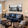 24"x 48" Canvas Wall Art turret along old san juan wall puerto rico puerto Framed Pictures Painting Prints Large Black and White Wall Art for Living Room Bedroom Abstract Home Wall Decor Artwork view 3