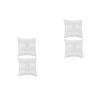 LUOZZY 4pcs Wedding Ring Pillow with Pearl Accents for Ceremony Engagement Photography Props Party Favors 15x15cm view 2