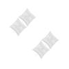 LUOZZY 4pcs Wedding Ring Pillow with Pearl Accents for Ceremony Engagement Photography Props Party Favors 15x15cm view 3