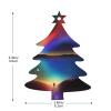 a Galactic Views Wooden Ornaments Christmas Tree Shape 4 PCS - Holiday Hanging Decorations for Home and Party Decor view 4