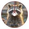 Christmas Tree Skirt Ornaments 30"x30" Xmas Tree Skirt with Stitched Edges Winter Holiday Cute Raccoon Tree Mat Base Cover for New Year Party Decor Home Indoor Outdoor Decorations view 1
