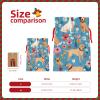 GZXDZSY Border Collie Florals Print Extra Large Christmas Burlap Drawstring Reusable Gift Bags With Cards view 4