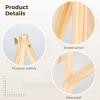 Chewtoyo 100 Pcs Small Wooden Easels for Photos and Art, 4.92 in Adjustable Tabletop Stands, Mini Tripod Display Bases, Unfinished Natural Wood view 2