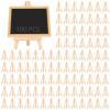 Chewtoyo 100 Pcs Small Wooden Easels for Photos and Art, 4.92 in Adjustable Tabletop Stands, Mini Tripod Display Bases, Unfinished Natural Wood view 4