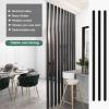 Imitation Wood Slat Room Dividers Floor to Ceiling, Wall Partition Screen Post for Office, Stairway, Lofts and Porch, Modern Living Room Decorative PanelAluminum(6root,145cm/57.0in/4.75ft) view 4