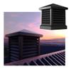 Aluminum Alloy Rain Cover for Fume Cupboards - Square Tapered Chimney Caps, 22x22 Inch Flue Tile Protector, Durable Roof Ventilation Accessories view 1