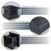 Aluminum Alloy Rain Cover for Fume Cupboards - Square Tapered Chimney Caps, 22x22 Inch Flue Tile Protector, Durable Roof Ventilation Accessories view 2