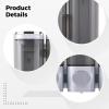 3-Compartment Shower Dispenser, Wall-Mounted Shampoo And Conditioner System, No-Drill Installation For Bathroom And Hotel, Silver Press Pump view 2