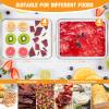 4 Pcs Silicone Food Dehydrator-Trays with Edge, 4 Pcs Mesh Dehydrator Mats,Reusable Non Stick Silicone Sheets (12.52 x 9.84in) for Liquids,Fruit Leather,Herbs,Meat and Yogurt view 2