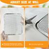 4 Pcs Silicone Food Dehydrator-Trays with Edge, 4 Pcs Mesh Dehydrator Mats,Reusable Non Stick Silicone Sheets (12.52 x 9.84in) for Liquids,Fruit Leather,Herbs,Meat and Yogurt view 4