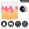 ALAZA White Ice Cream Waffle Dishwasher Magnet Cover Sticker Decorative Refrigerator Magnet Panel Decal Cover for Home Kitchen Appliance Decor view 3