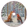 Christmas Tree Skirt Ornaments 30"x30" Xmas Tree Skirt with Stitched Edges Winter Holiday Winter Snow Fox Tree Mat Base Cover for New Year Party Decor Home Indoor Outdoor Decorations view 1
