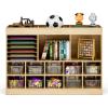 Classroom Cubbie Storage Unit, Craft Storage with Adjustable Shelves view 1