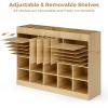 Classroom Cubbie Storage Unit, Craft Storage with Adjustable Shelves view 4