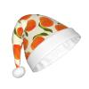 Lbacwy Cute Peach Pattern Christmas Hat Santa Hat Adults Xmas Hats For Costume Party Accessory Decoration view 2